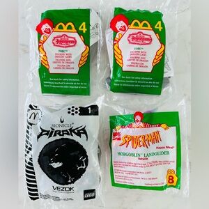 Vintage McDonald’s Happy Meal Toys Bundle- Spiderman Mystic Knights Bionicle